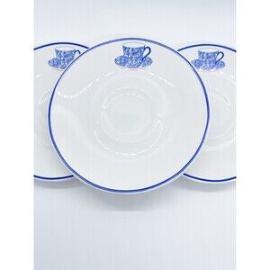 Cook Line Paris 5 1/4” Saucer With Blue Teacup On It